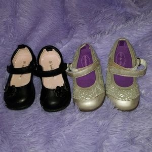 Set of two baby girl dress shoes